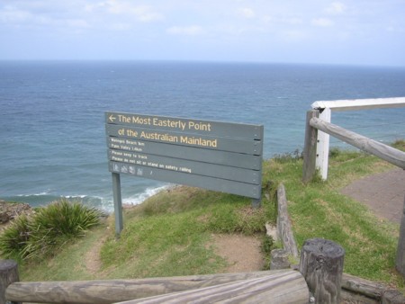 Byron Bay - Easternmost Point of Australian Mainland sign