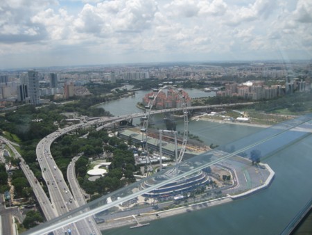 Marina Bay Sands View & Singapore Flyer