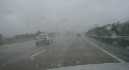 Rain on the M1