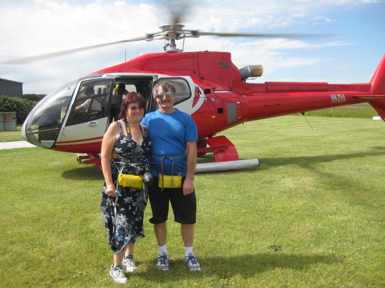 David & May after the Helicopter Tour